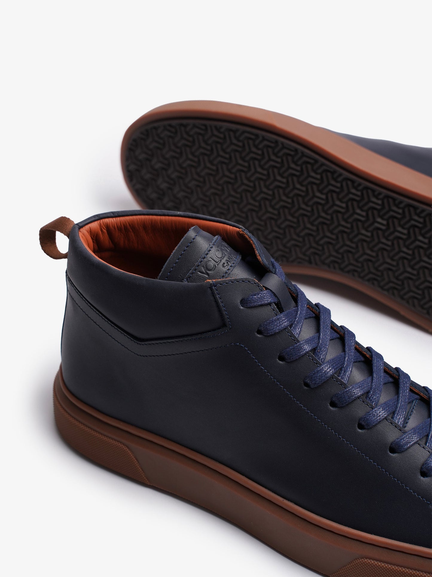 Leather Mid – Bleu