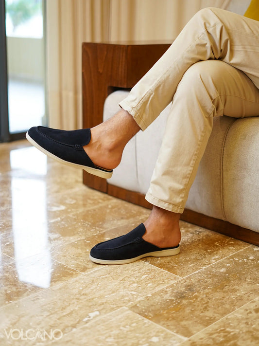 Babouche Walk bleu marine