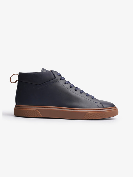 Leather Mid – Bleu