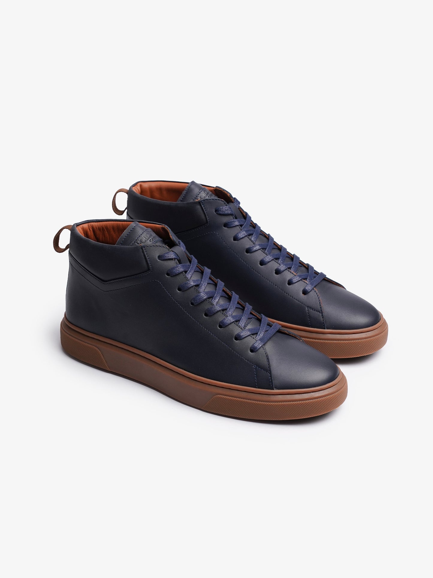 Leather Mid – Bleu